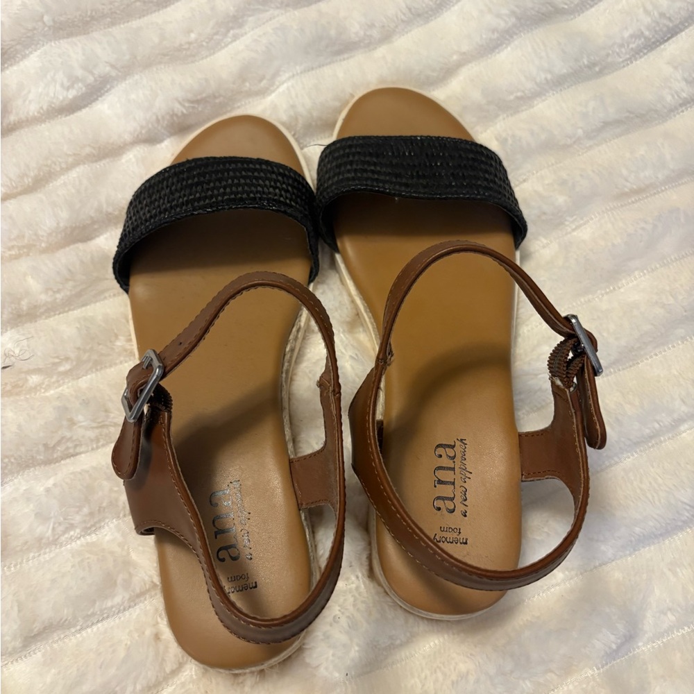 a.n.a Black and Brown Sandals! NEVER WORN